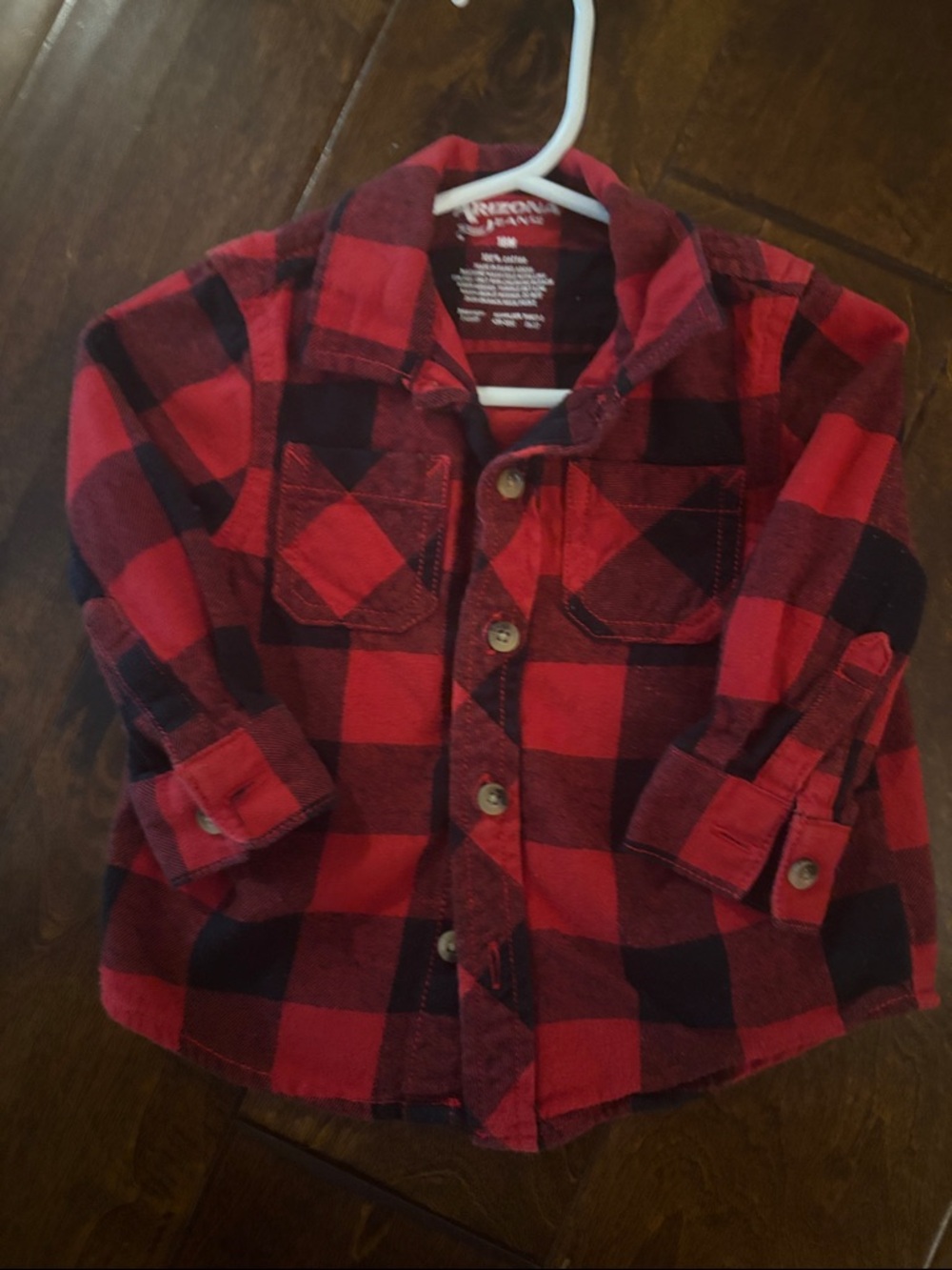 Red and Black Buffalo Plaid Button-Down Shirt